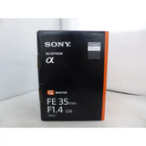 Sony FE 35mm F/1.4 GM (SEL35F14GM) - Brand New / Sealed Box / Full Warranty / TBC / SEL35F14GM.SYX - Sony FE 35mm F/1.4