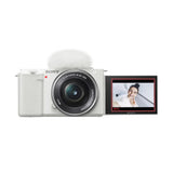 Sony ZV-E10 Mirrorless Camera with 16-50mm II Lens (ILCZV-E10K) (White) - Brand New / Sealed Box / Full Warranty