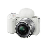 Sony ZV-E10 Mirrorless Camera with 16-50mm II Lens (ILCZV-E10K) (White) - Brand New / Sealed Box / Full Warranty