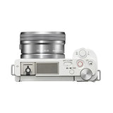 Sony ZV-E10 Mirrorless Camera with 16-50mm Lens (ILCZV-E10L) (White) - Norwich Cameras