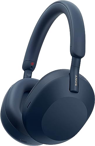 Sony WH-1000XM5 Wireless Noise-Canceling Over-Ear Headphones (Blue)