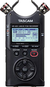 Tascam DR-40X 4-Channel Portable Audio Recorder and USB Interface with Adjustable Mic (DR-40X)