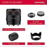 Samyang AF 75mm f/1.8 Lens for Sony E Mount