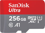 Sandisk microSDXC Ultra A1 (No Adapter) (256GB, SDSQUAC-256G-GN6MN)