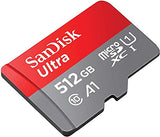 Sandisk microSDXC Ultra A1 (No Adapter) (512GB, SDSQUAC-512G-GN6MN)