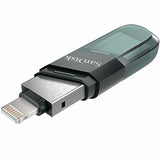 Sandisk iXpand Flash Drive Flip (128GB, SDIX90N-128G-GN6NE, Black)