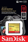 Sandisk Extreme CompactFlash (Read 120mb/s, Write 85mb/s, 32GB) (SDCFXSB-032G-G46) Sandisk