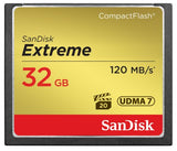 Sandisk Extreme CompactFlash (Read 120mb/s, Write 85mb/s, 32GB) (SDCFXSB-032G-G46) Sandisk