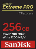 SanDisk Extreme PRO CFexpress Card Type B (256GB, SDCFE-256G-GN4NN) Sandisk
